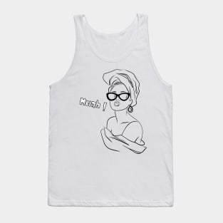Woman with glasses Tank Top